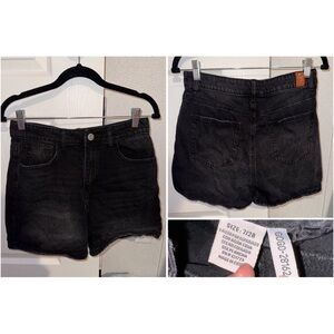 Black Denim Women's Shorts